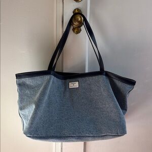 Stoney Clover Lane PARKE Collab Denim Carryall Tote Bag NEW